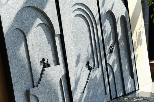 M.C. Escher 藝術家系列 (暮月灰)（一套裝含三幅）
